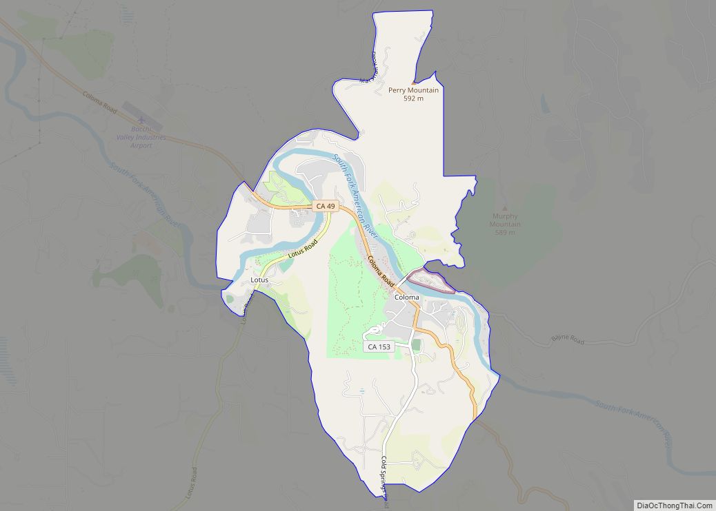 Map of Coloma CDP
