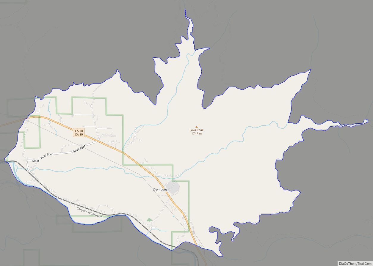 Map of Cromberg CDP