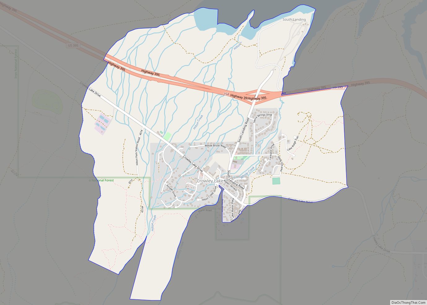 Map of Crowley Lake CDP