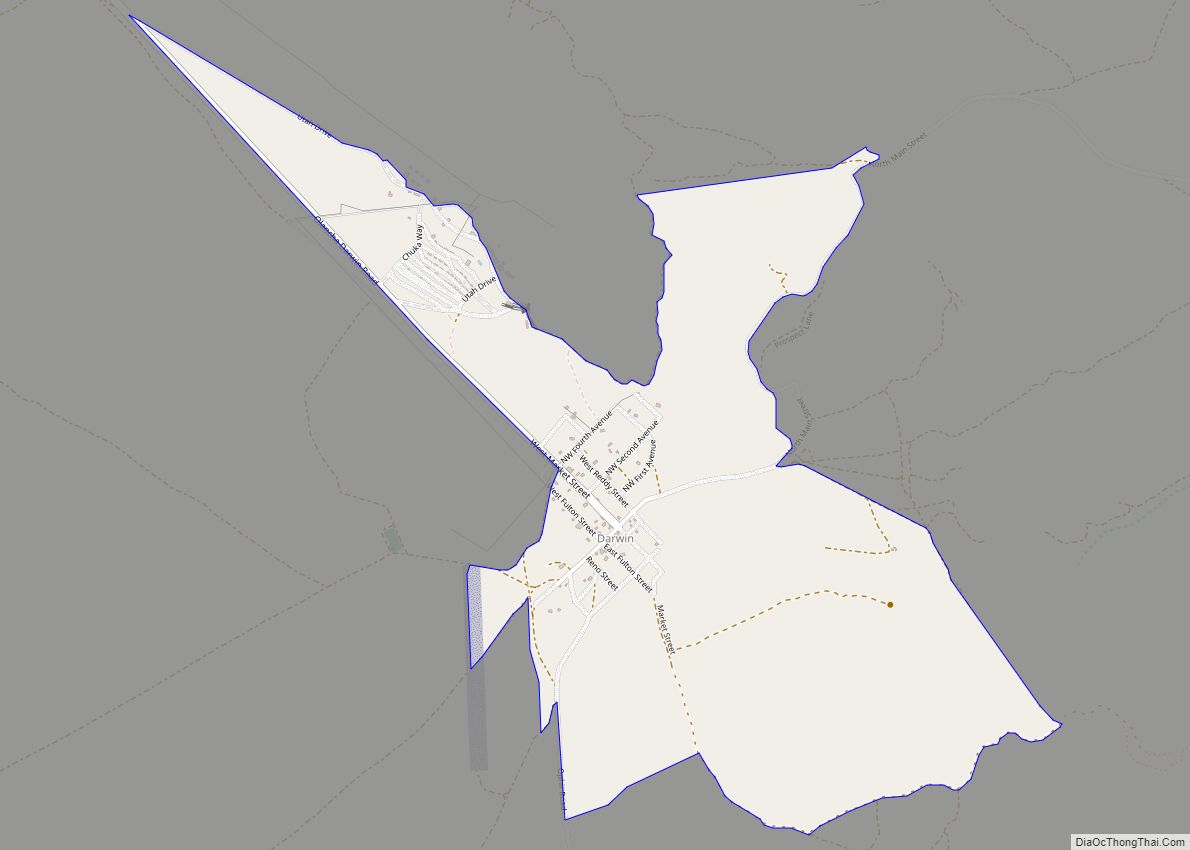 Map of Darwin CDP