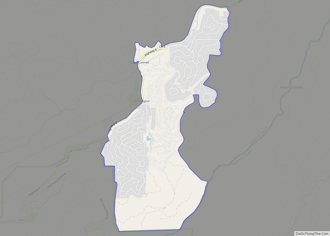 Map of Dorrington CDP