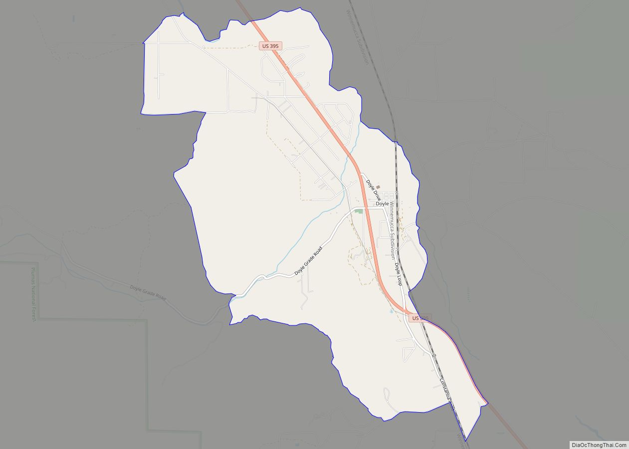 Map of Doyle CDP