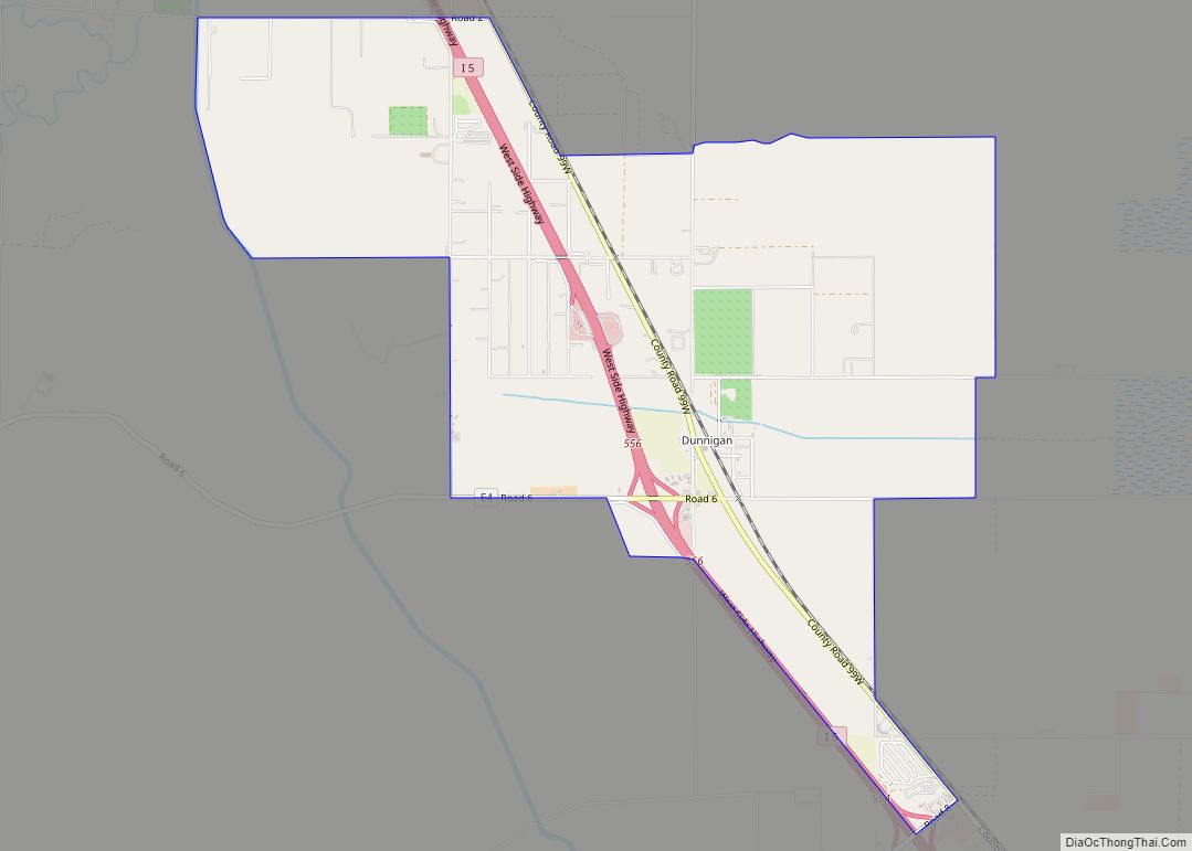 Map of Dunnigan CDP