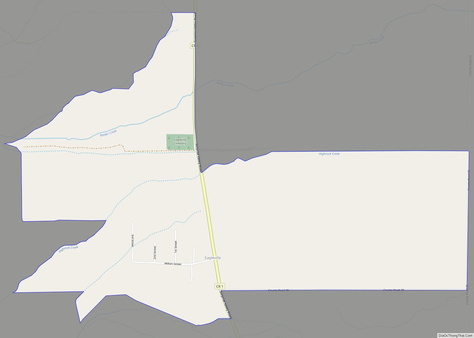 Map of Eagleville CDP