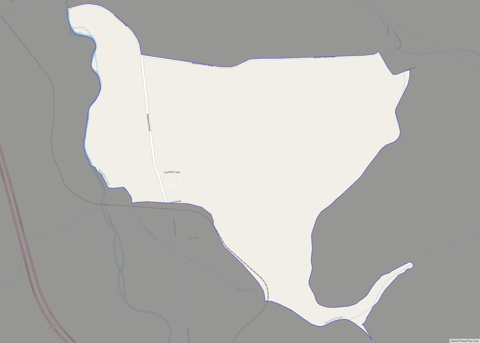 Map of Edgewood CDP