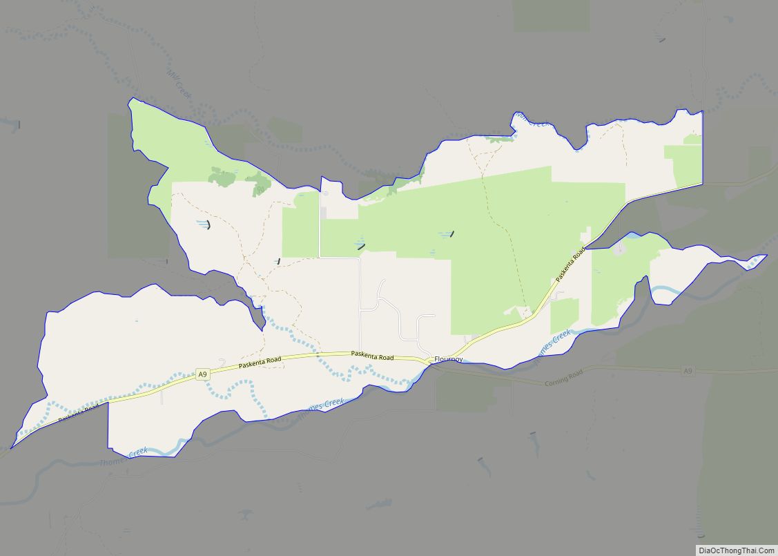 Map of Flournoy CDP