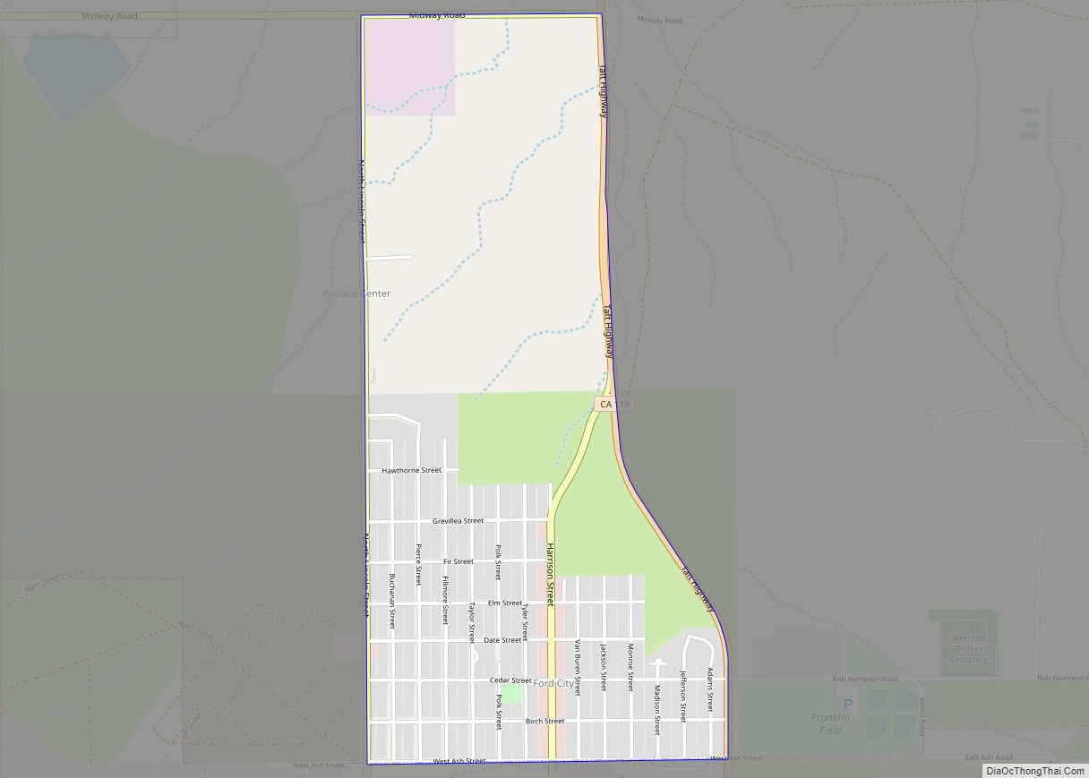 Map of Ford City CDP