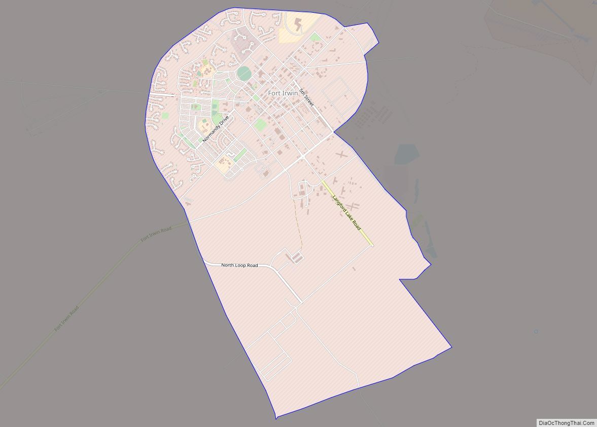 Map of Fort Irwin CDP