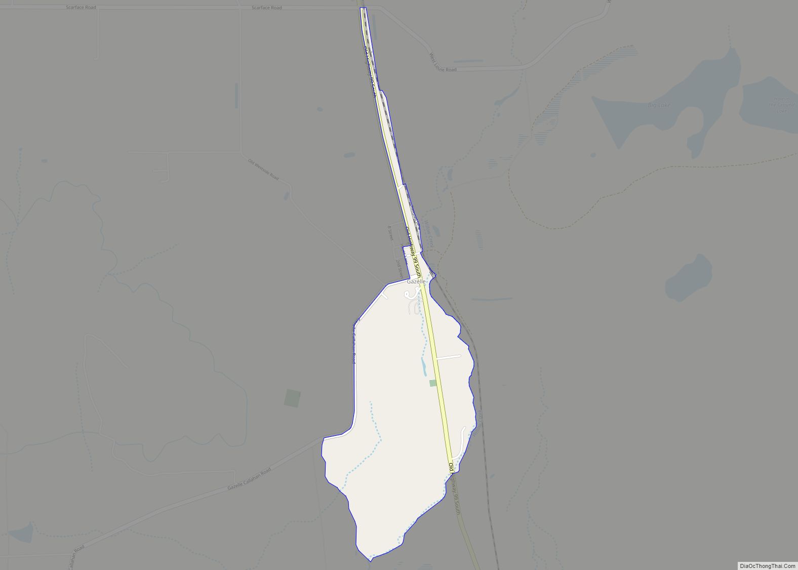 Map of Gazelle CDP