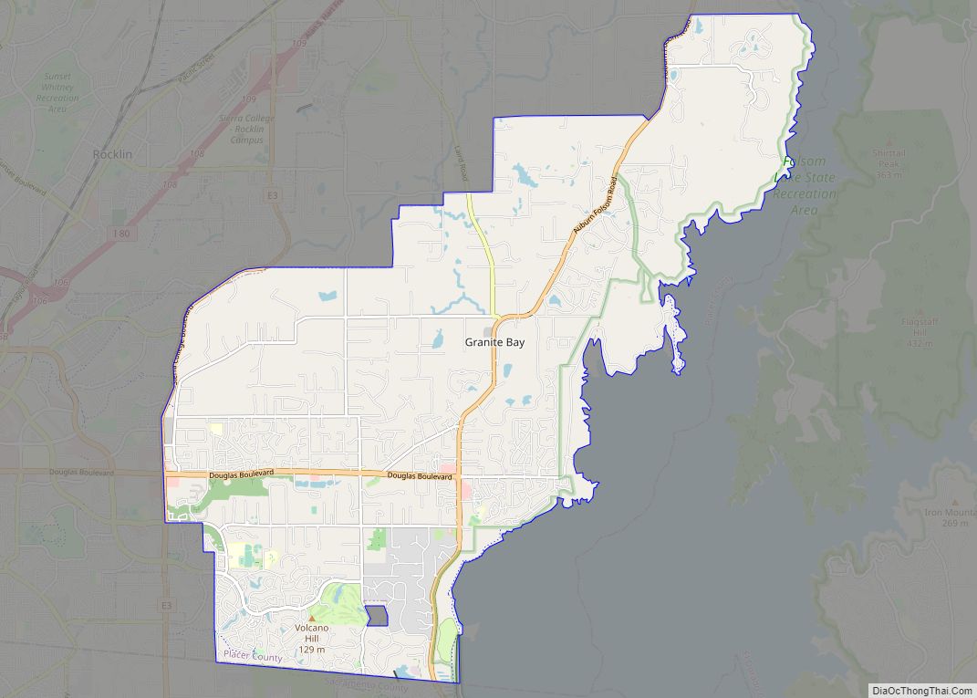 Map of Granite Bay CDP