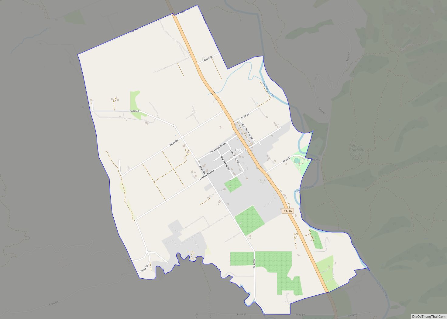 Map of Guinda CDP
