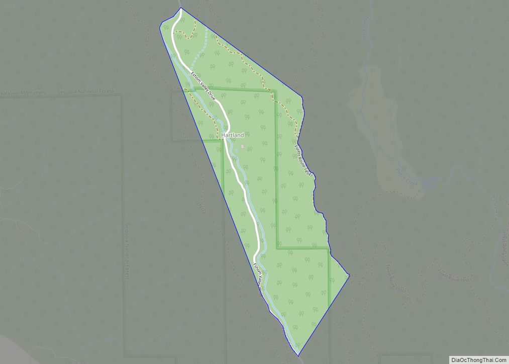 Map of Hartland CDP