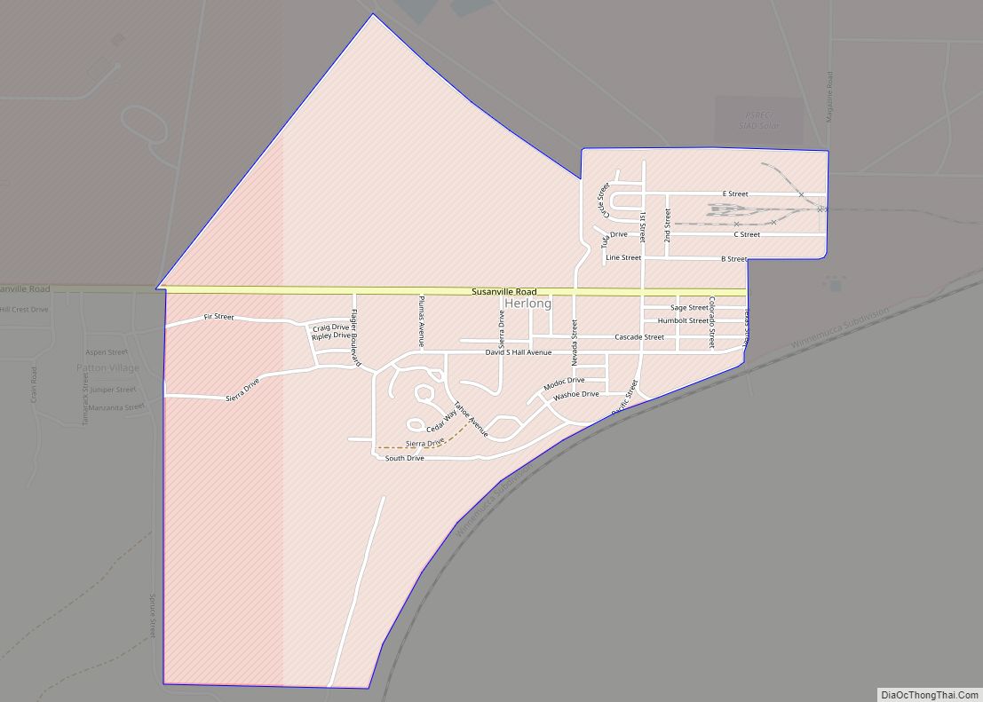 Map of Herlong CDP