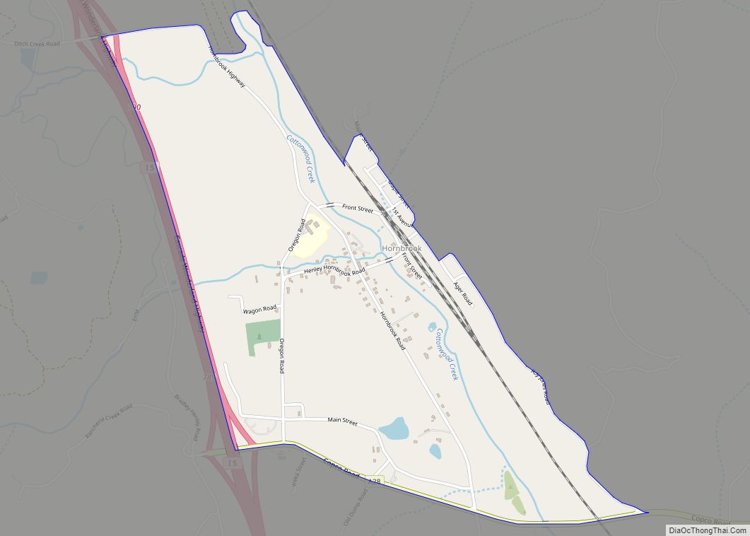 Map of Hornbrook CDP