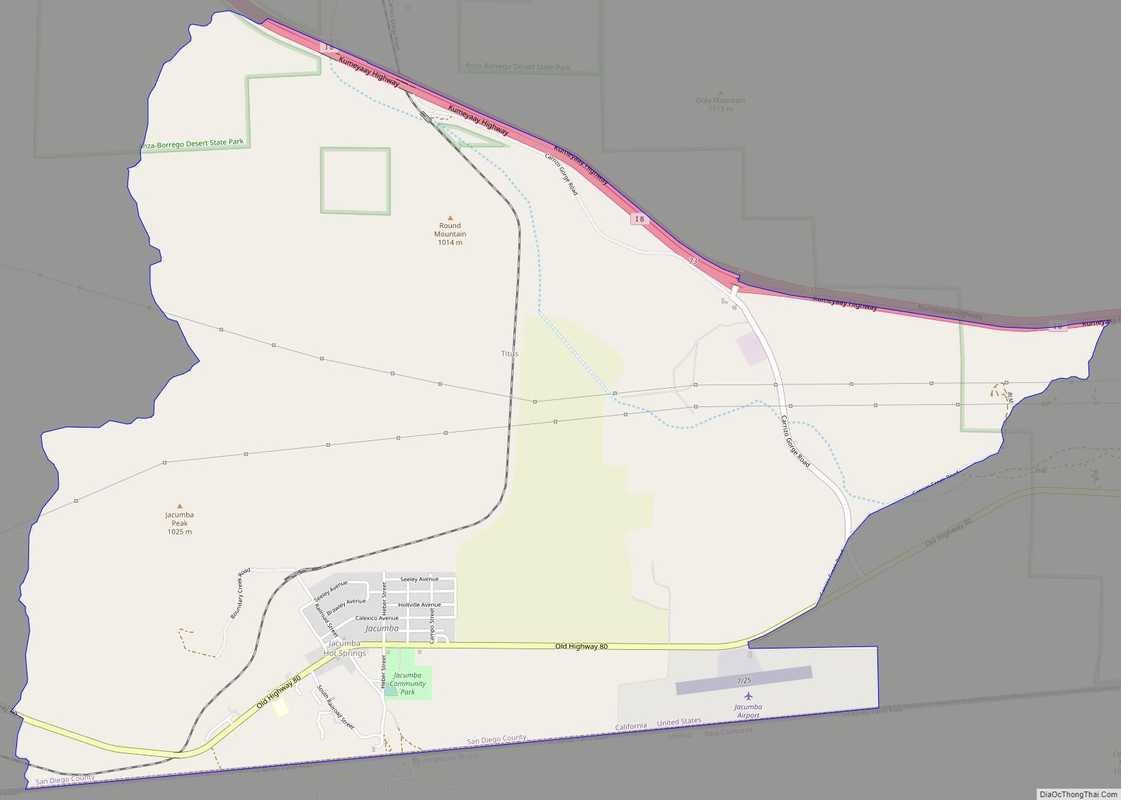 Map of Jacumba CDP