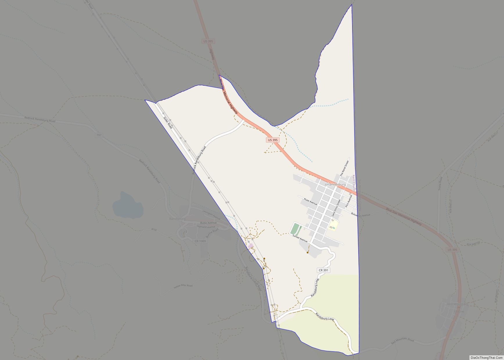 Map of Johannesburg CDP