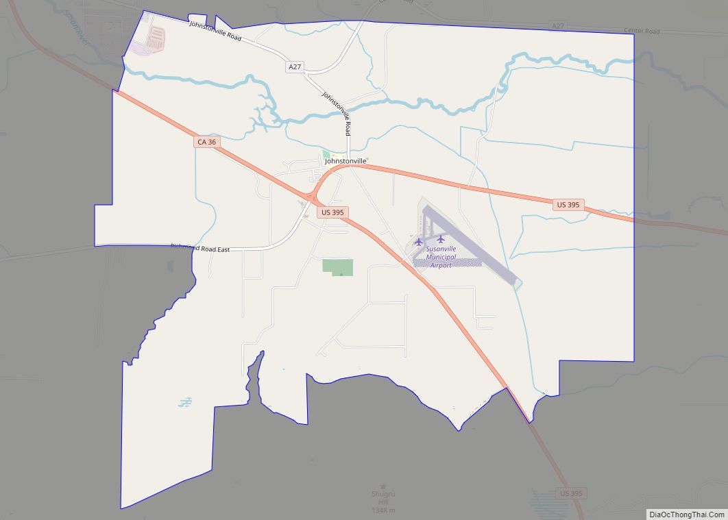Map of Johnstonville CDP