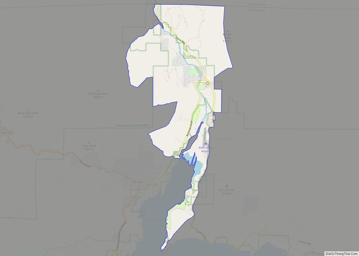 Map of Kernville CDP - Thong Thai Real