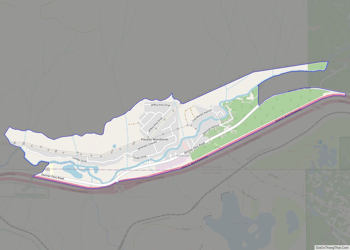 Map of Kingvale CDP