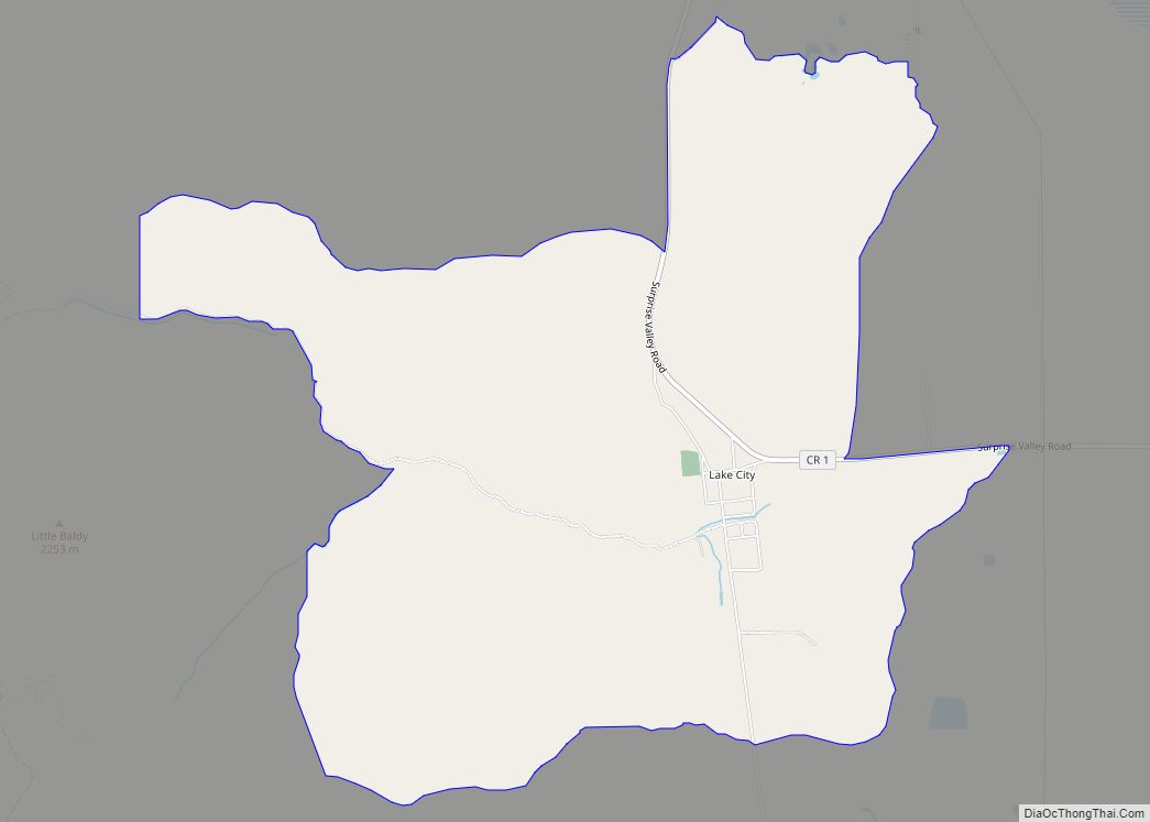Map of Lake City CDP, California