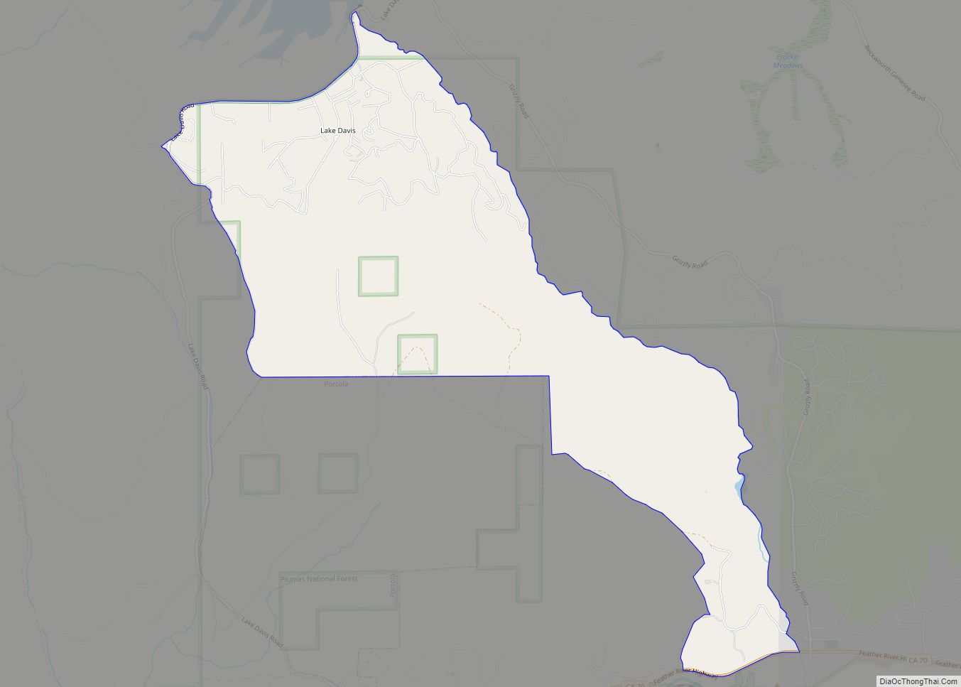 Map of Lake Davis CDP