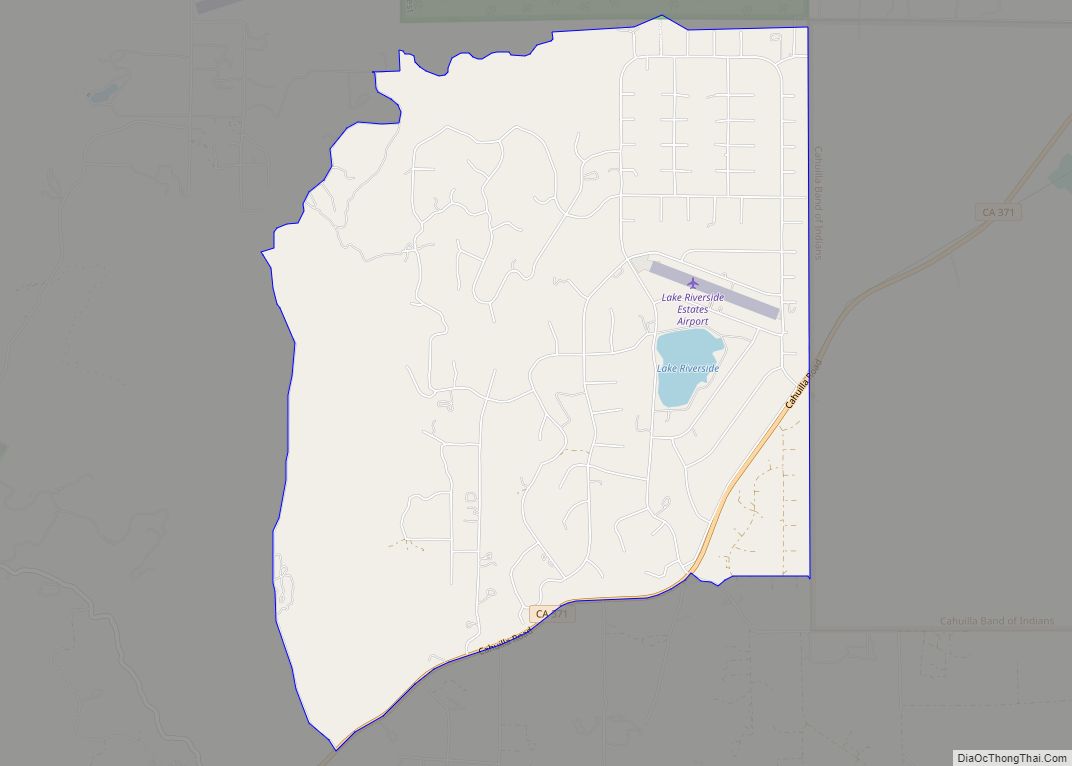 Map of Lake Riverside CDP