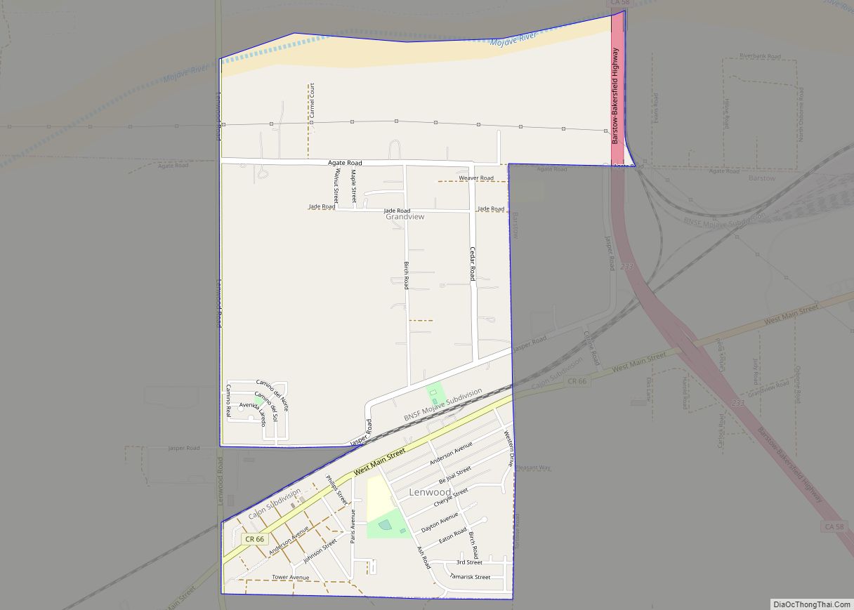 Map of Lenwood CDP