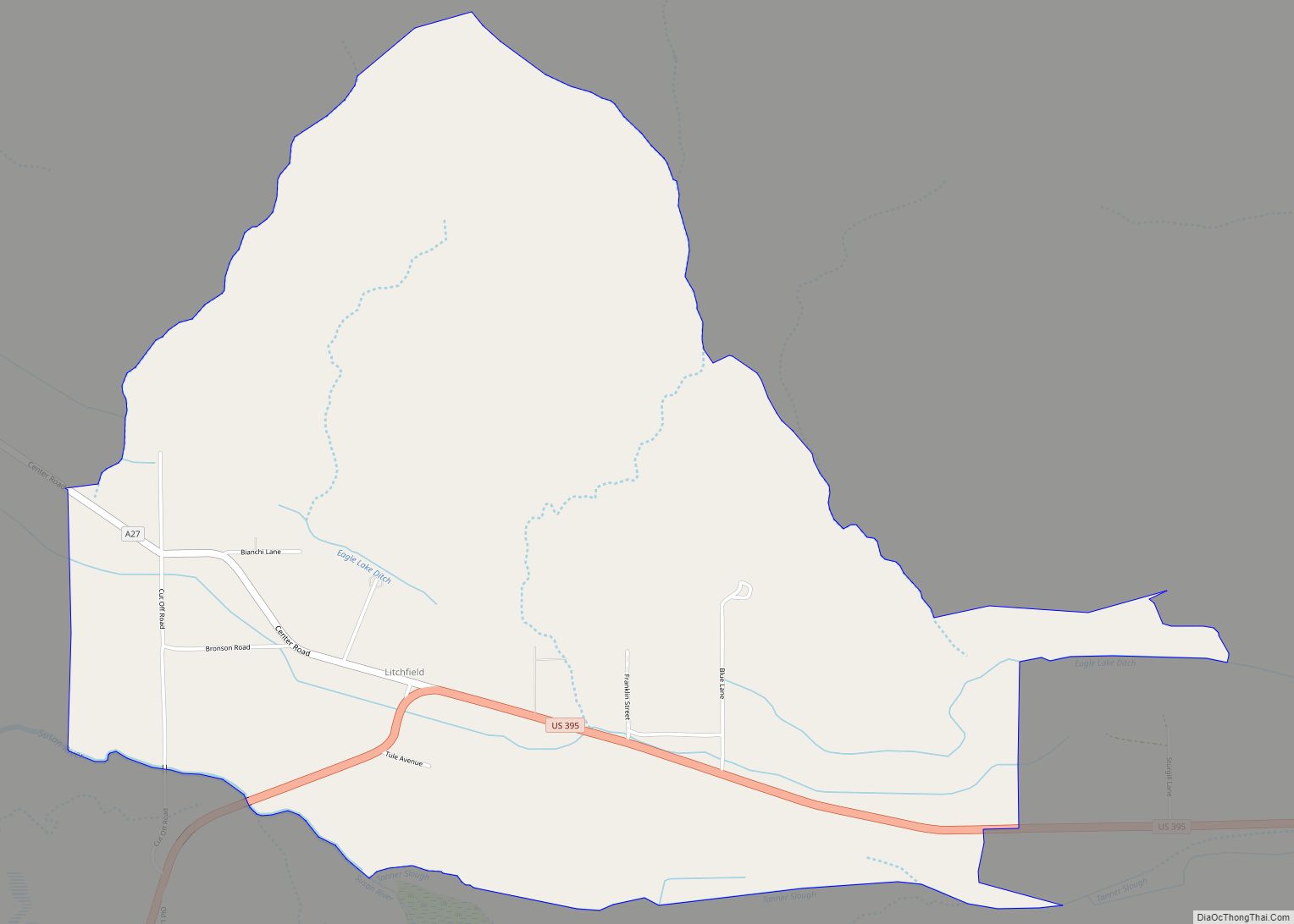 Map of Litchfield CDP