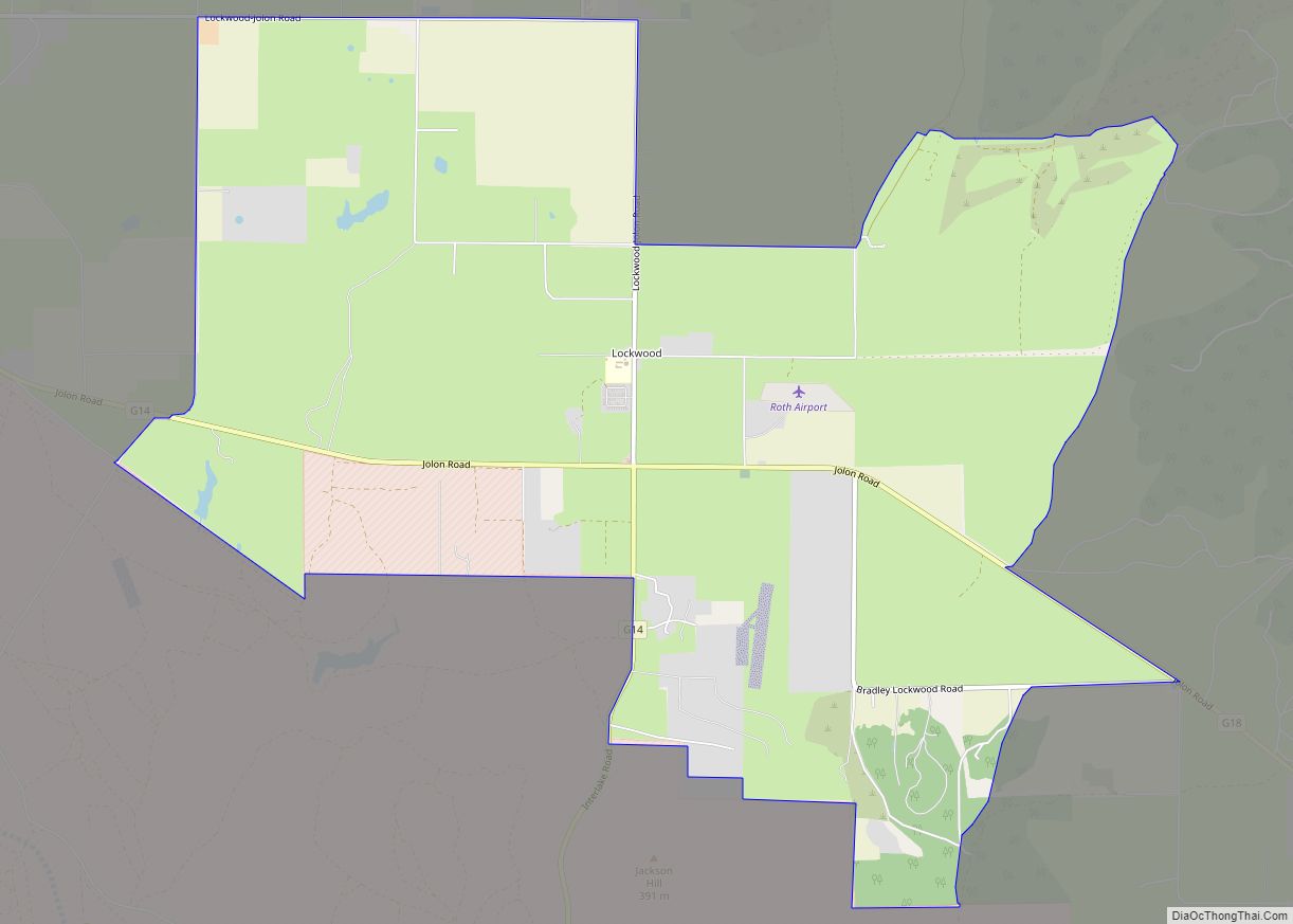 Map of Lockwood CDP