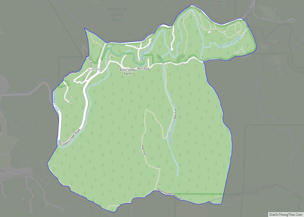 Map of Loma Mar CDP