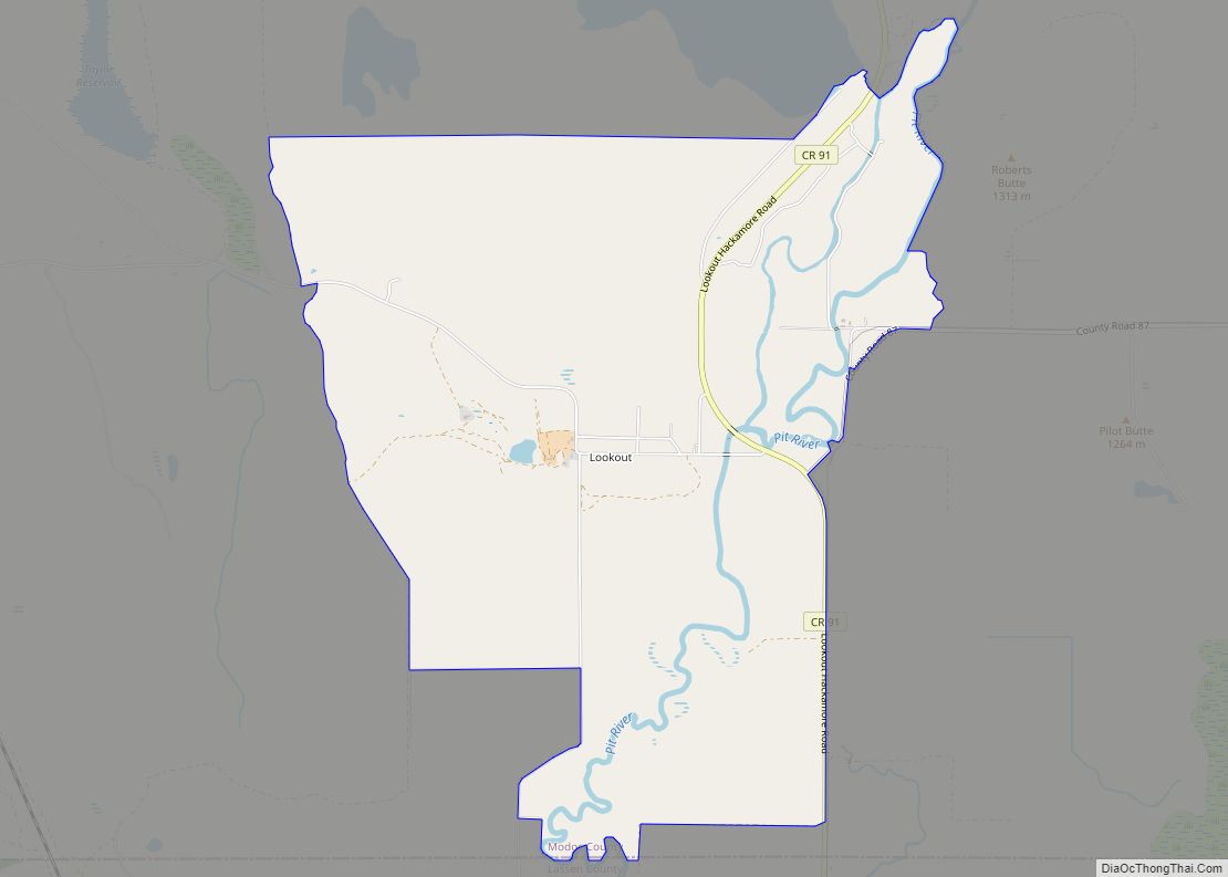 Map of Lookout CDP