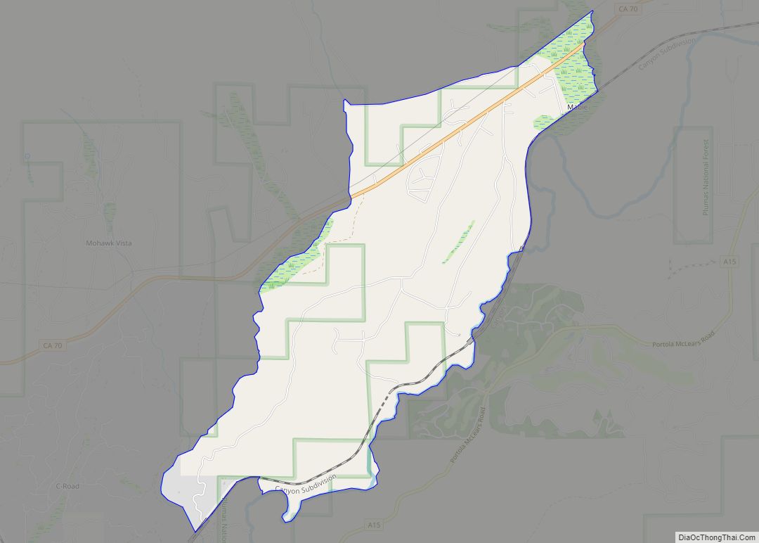Map of Mabie CDP