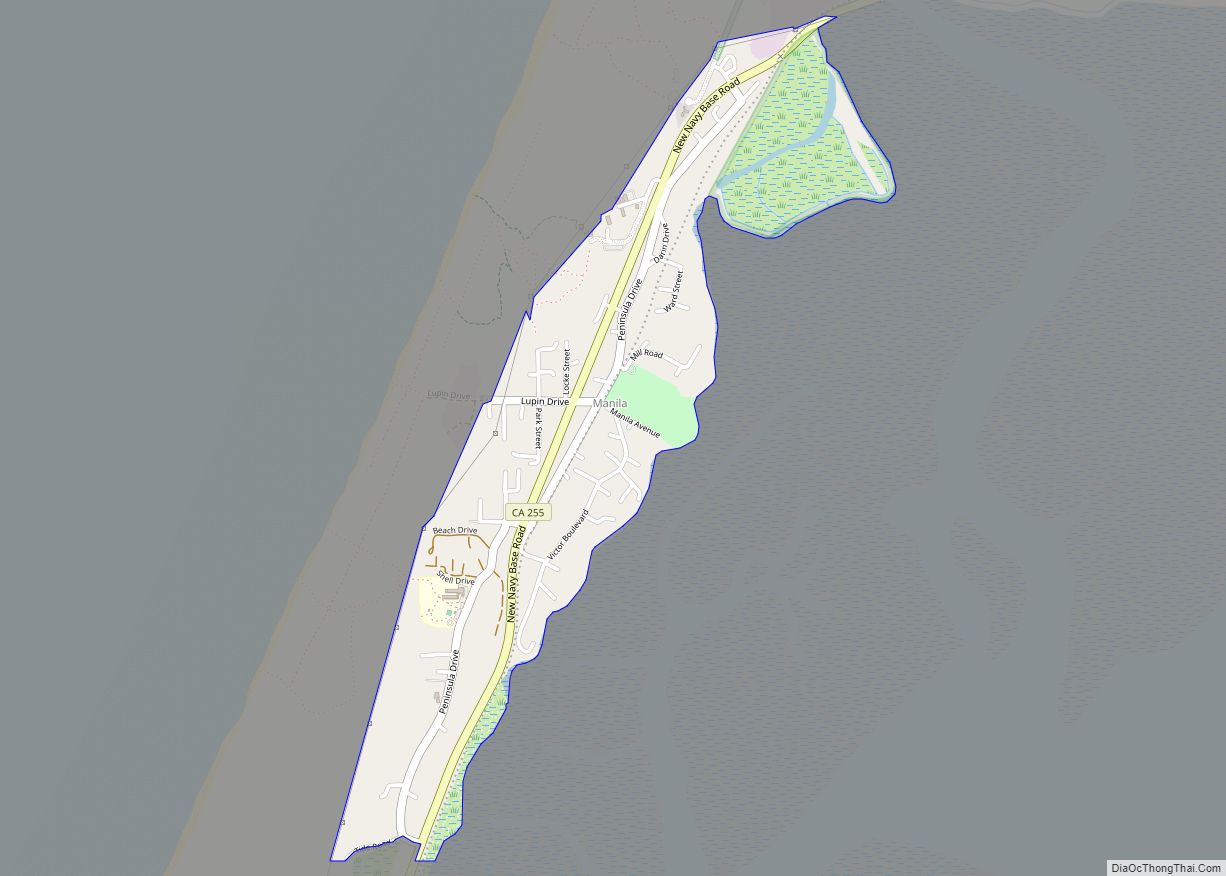 Map of Manila CDP, California