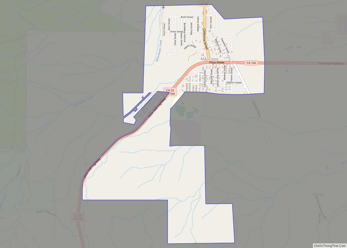 Map of Maricopa city, California
