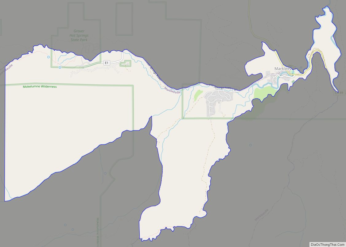 Map of Markleeville CDP