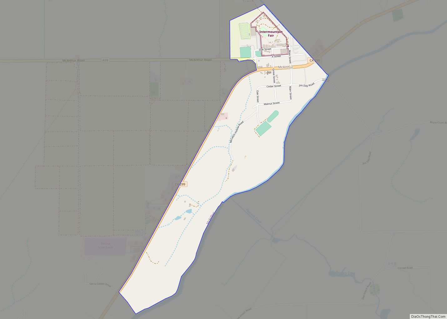 Map of McArthur CDP