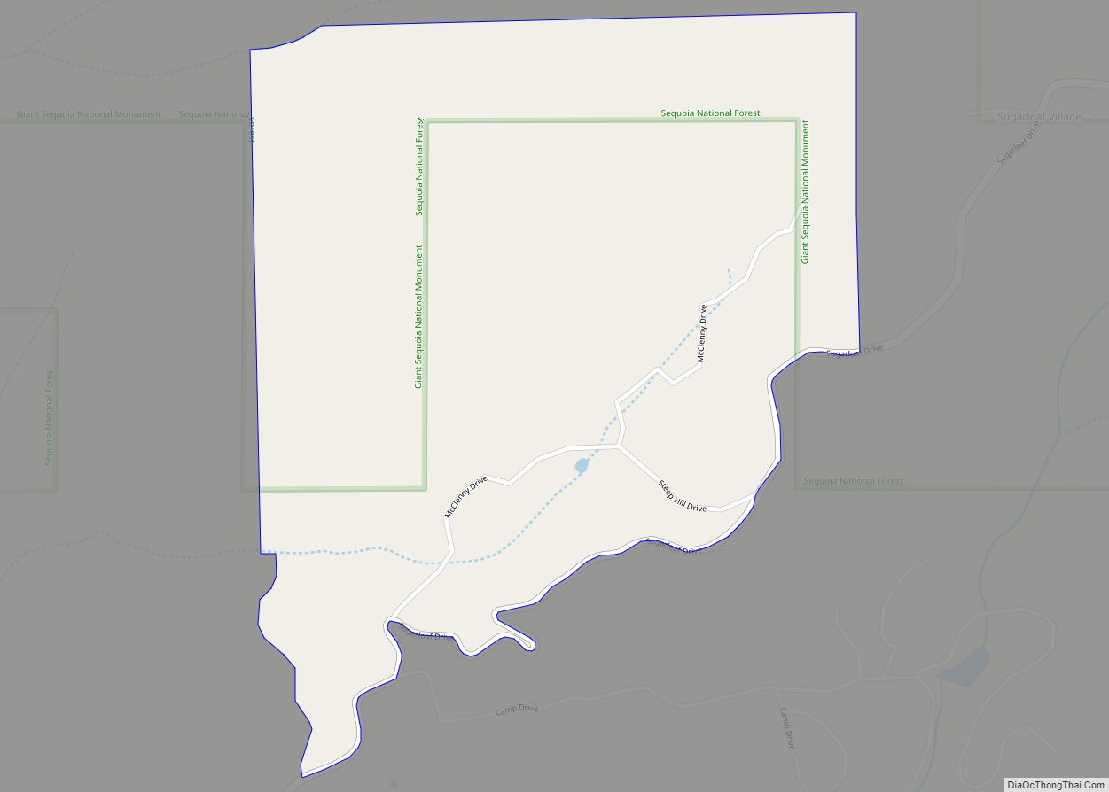 Map of McClenney Tract CDP