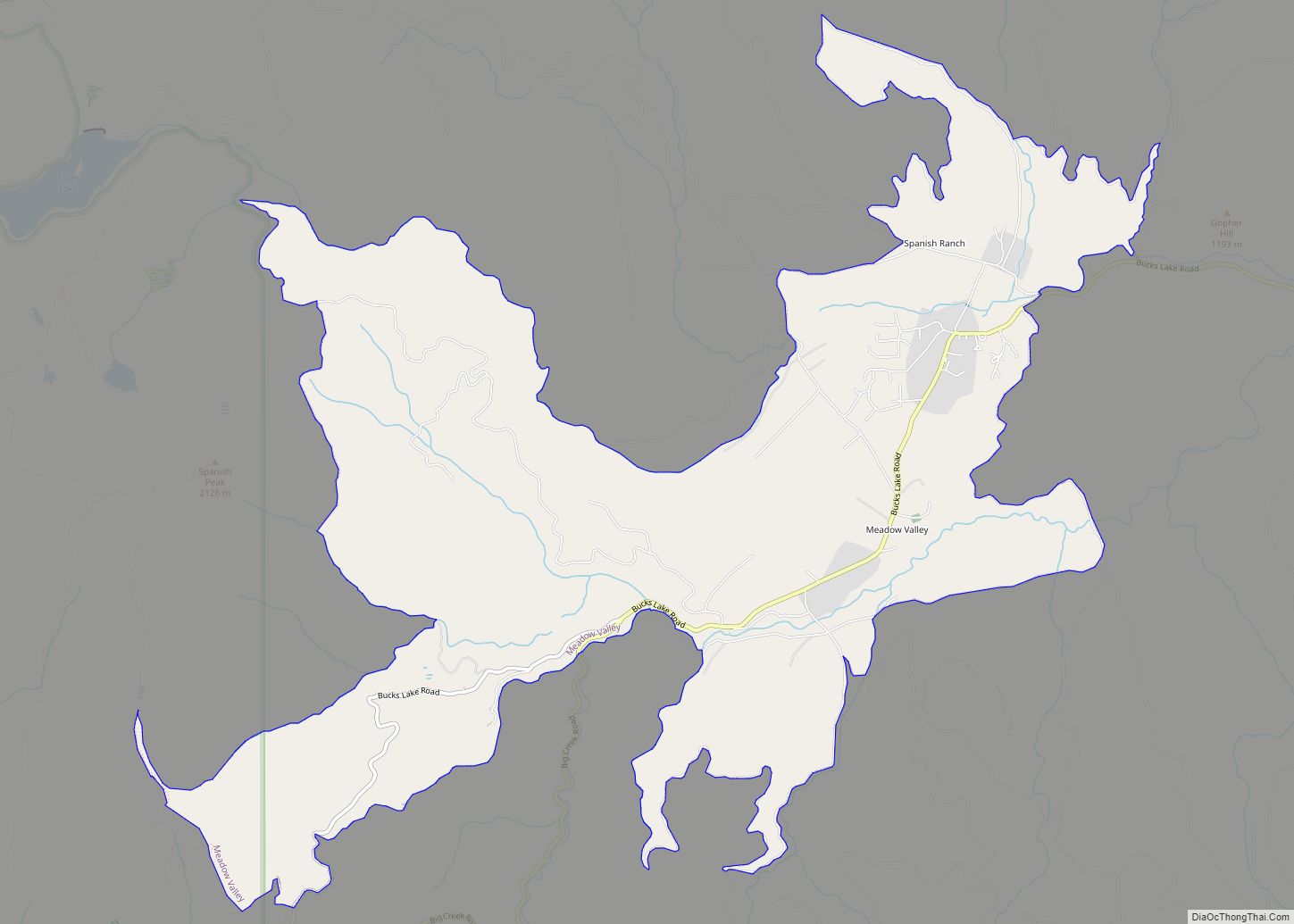 Map of Meadow Valley CDP