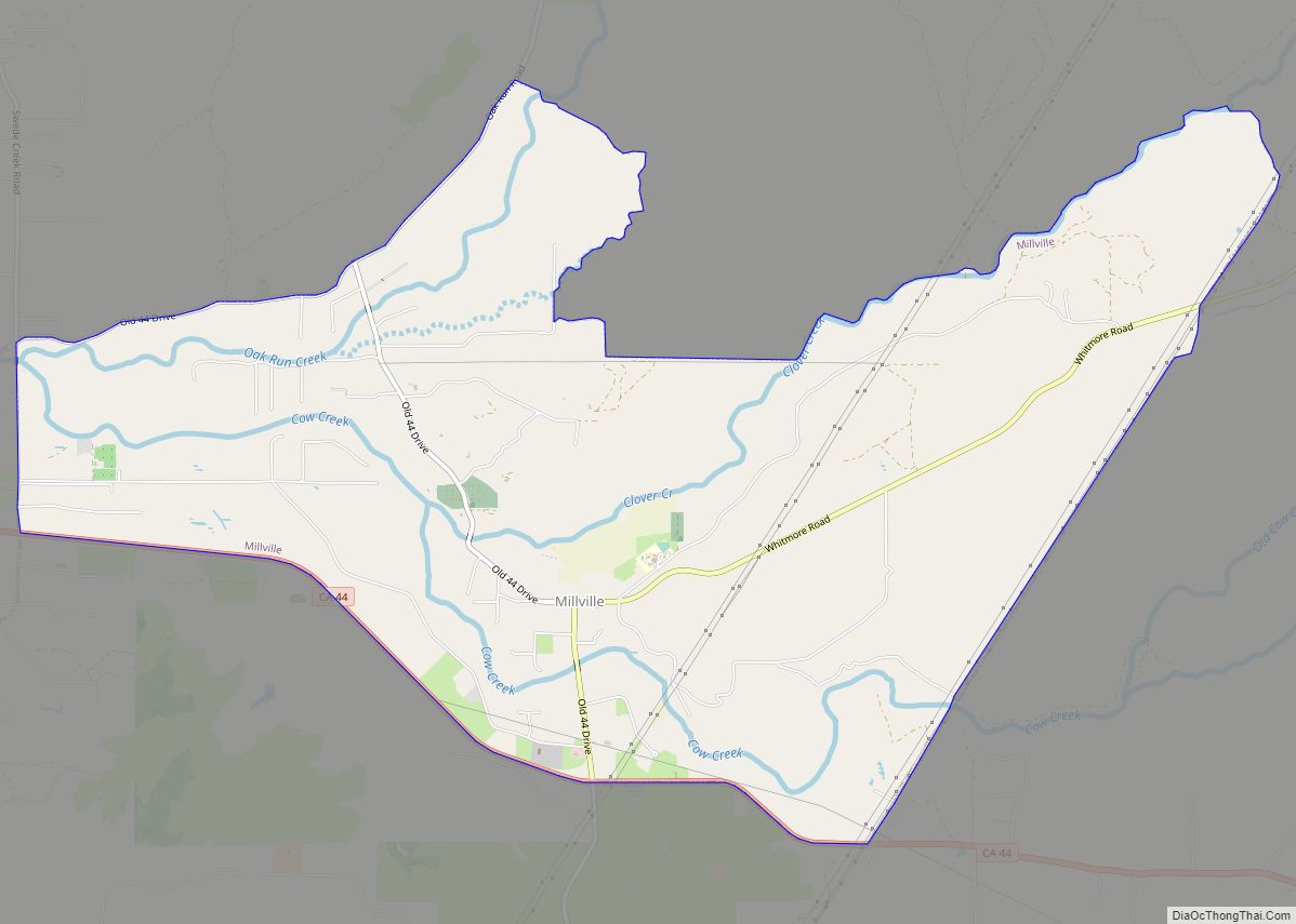 Map of Millville CDP