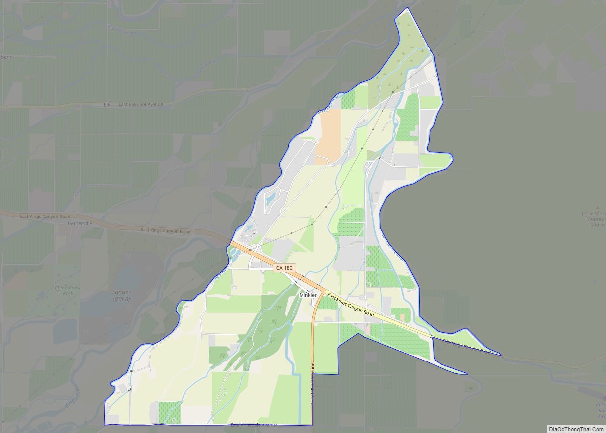 Map of Minkler CDP