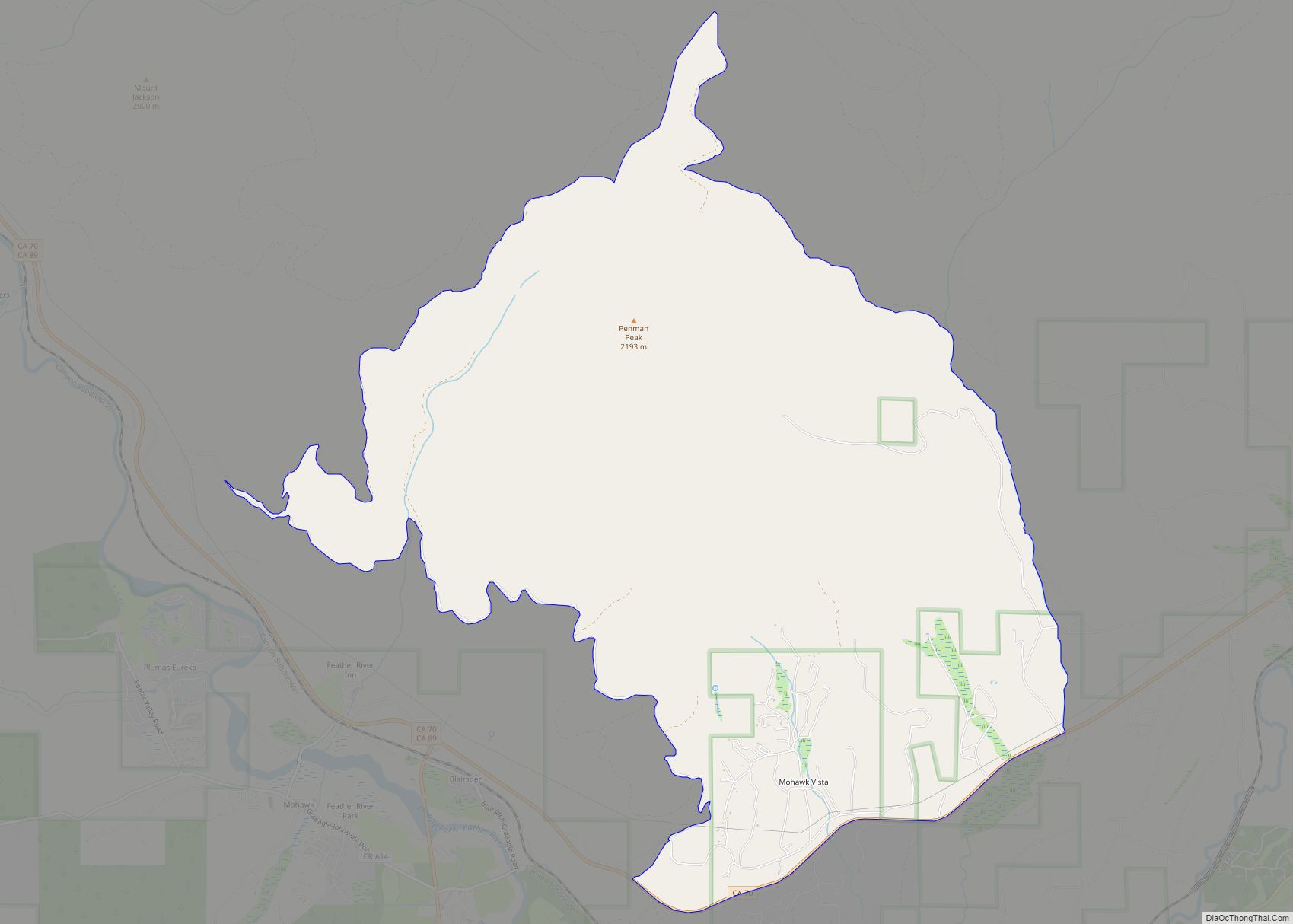 Map of Mohawk Vista CDP