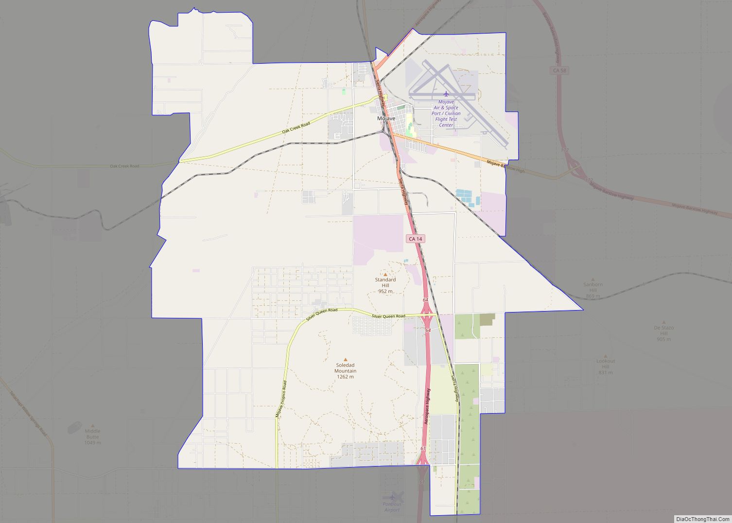 Map of Mojave CDP