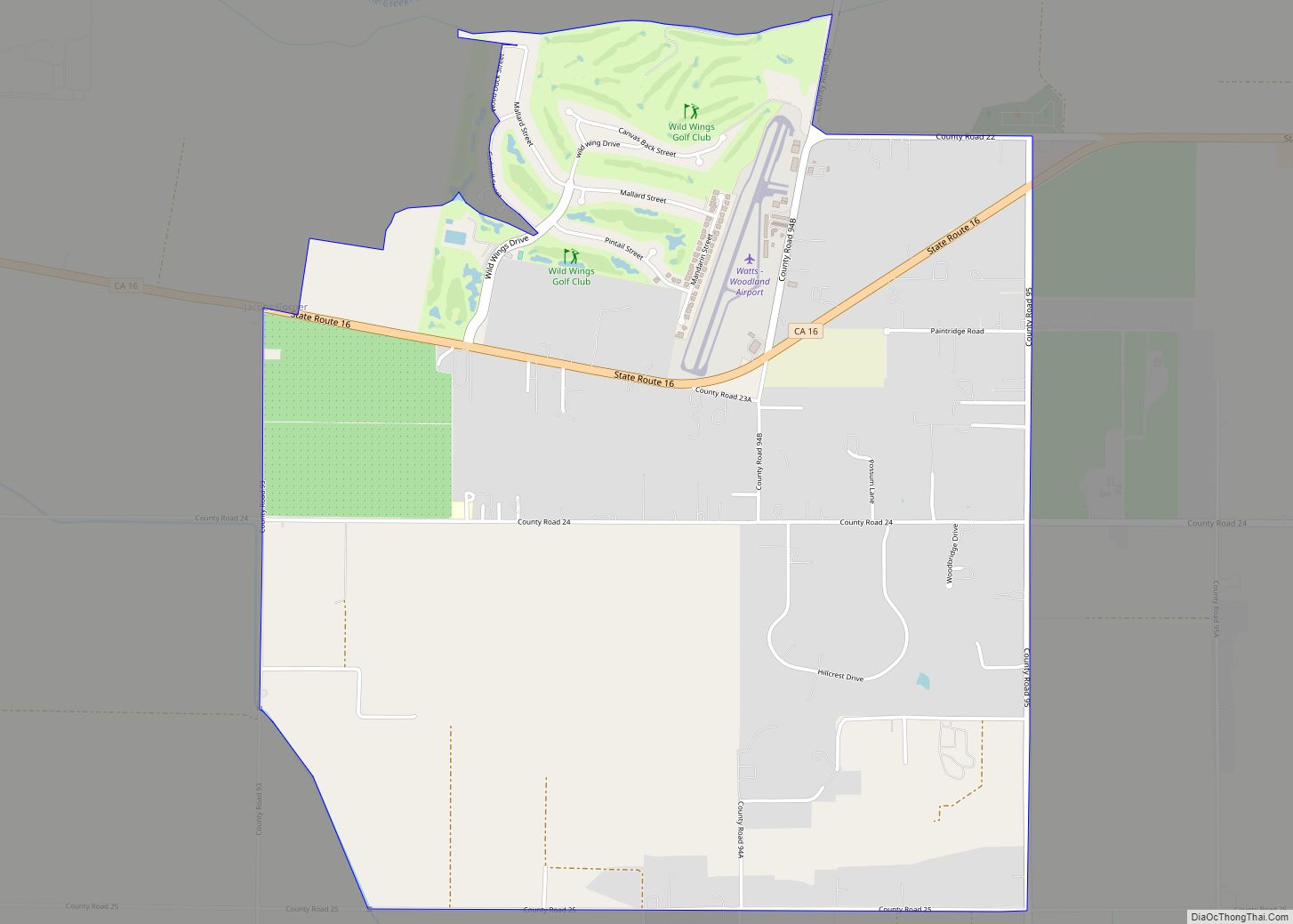 Map of Monument Hills CDP