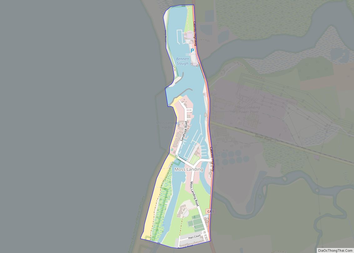 Map of Moss Landing CDP