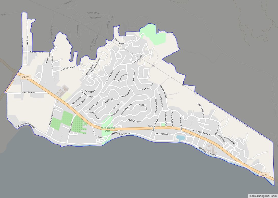 Map of Nice CDP