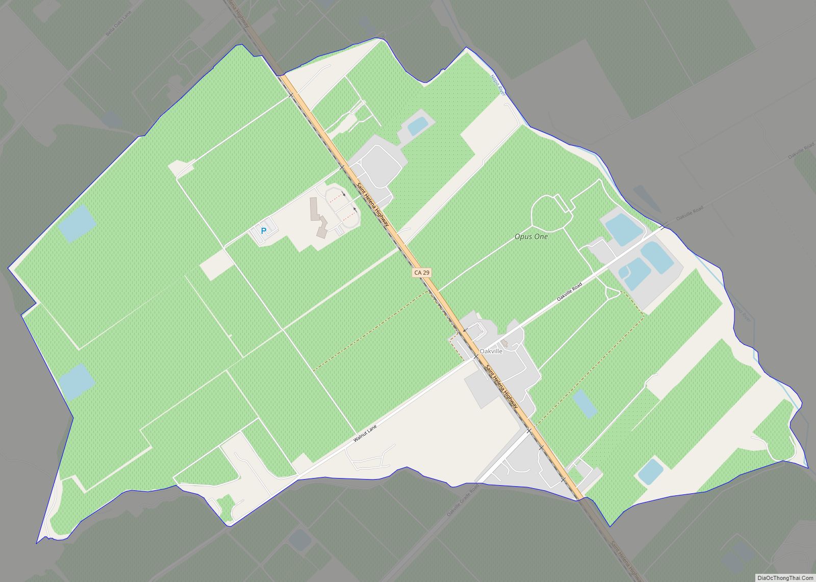 Map of Oakville CDP