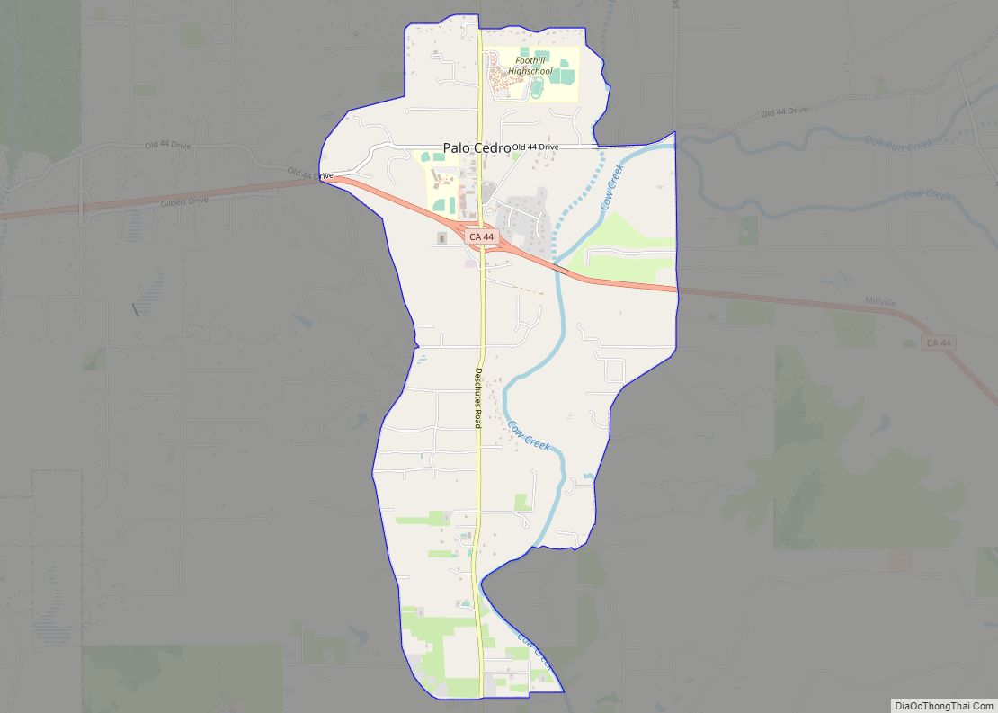 Map of Palo Cedro CDP