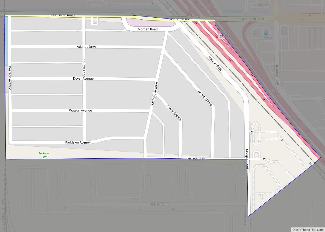 Map of Parklawn CDP