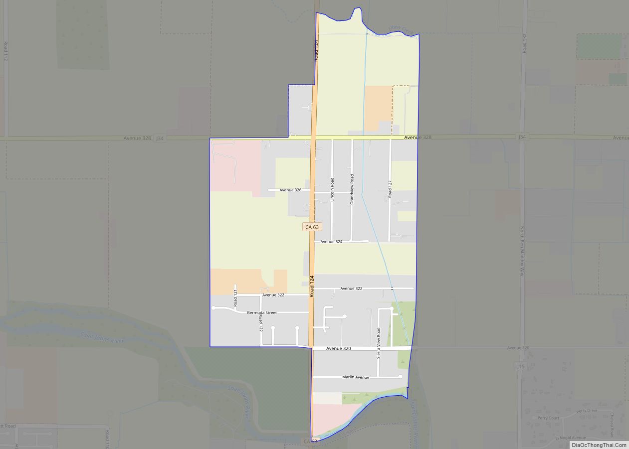 Map of Patterson Tract CDP