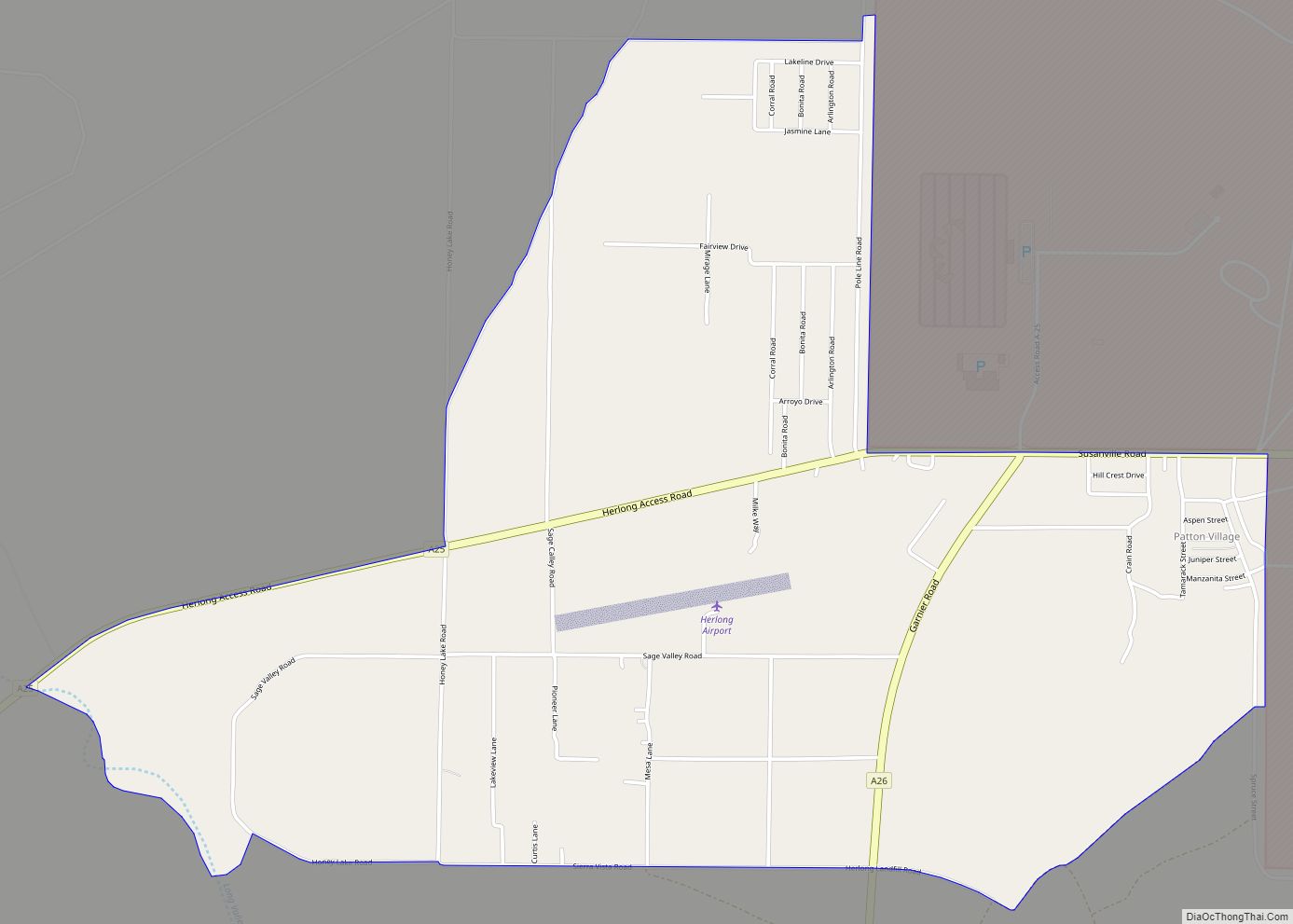 Map of Patton Village CDP
